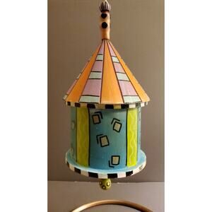 Handpainted Round Wooden Birdhouse
